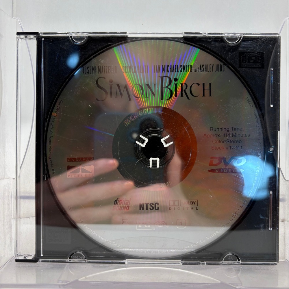 Simon Birch DVD 1998 Movie Joseph Mazzello Ashley Judd Stock 17241 NTSC